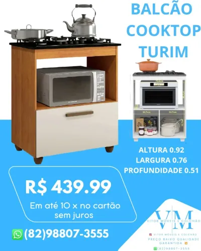 BALCÃO COKTOP 