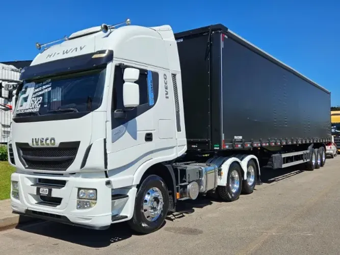 Iveco Hiway 440 6x2 Ano 21 Teto Alto Automático + Sider Facchini 0km 30 plt 2026 0KM