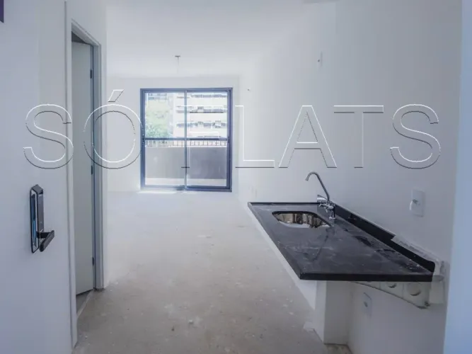 Studio 25m² à venda em Pinheiros próximo ao Metrô Faria Lima com varanda