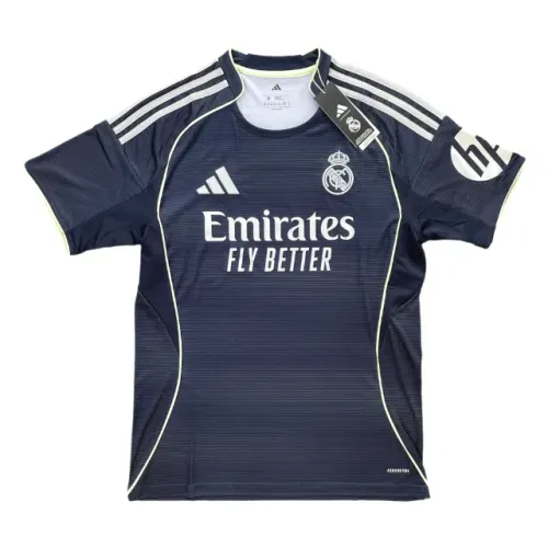 Camisa Real Madrid away 2025-26 na etiqueta Original