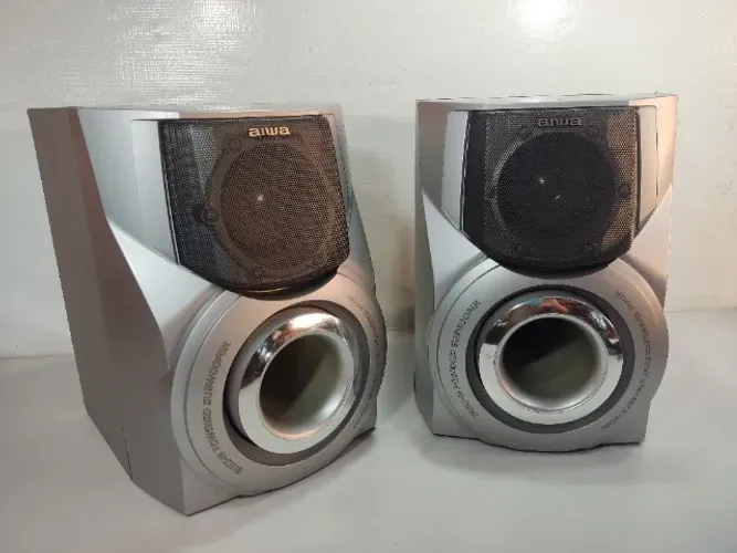 Par Caixas Som Aiwa Sx-wns555yl Vintage Boas Kbw (Usado)