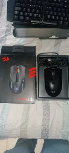 Mouse Gamer Redrogon Lonewofl 2 pro M721 RGB 10 Botões 32000DPI