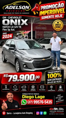 Chevrolet Onix Hatch 1.0 12V TB Flex Aut. 4P 2024