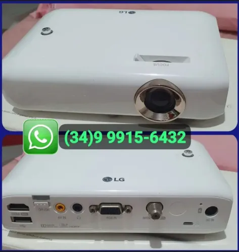 projetor portátil LG Cinebeam,TV digital,Bluetooth,HDMI,USB,Nota fiscal "Sem Detalhes"