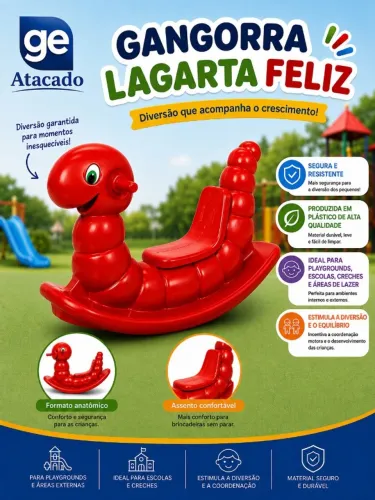 Gangorra Lagarta Feliz