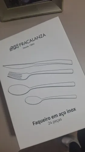 Faqueiro Novo Fracalanza- 24 peças dourado