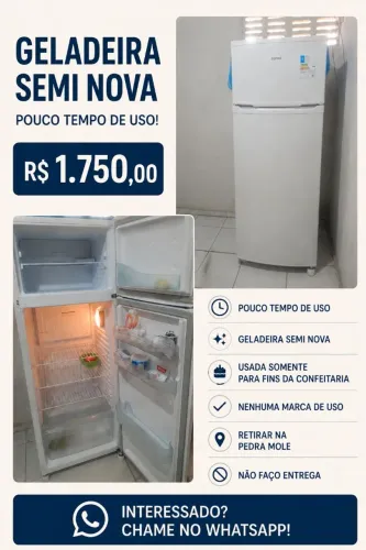 Geladeira semi nova