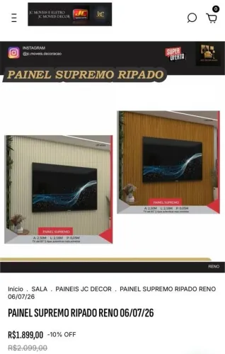 PAINEL SUPREMO RIPADO 2.18M