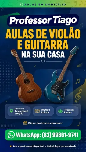 Aulas violão e Guitarra