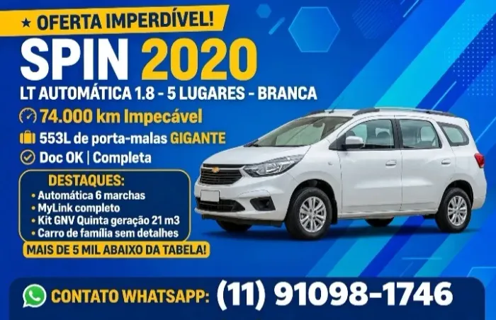 Chevrolet Spin LT 1.8 8V Econo.flex 5P Aut. 2020