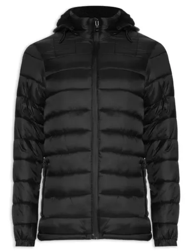 Jaqueta Puffer Masculina Preta Inverno Tam P