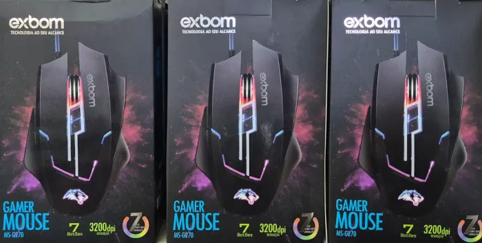 MOUSE C/FIO GAMER 7BOTOES<br><br>3:200DPI<br><br>REF: MS-G270<br>