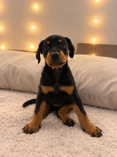 Doberman fêmea - filhote