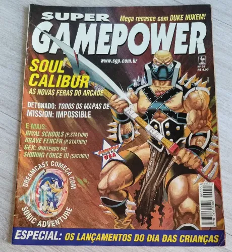 FRETE GRÁTIS!! Lote 2 Revistas: Super Game Power #55 e Nintendo World #18