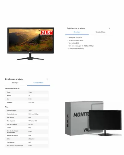 Monitor VXPro HDMI 21,5