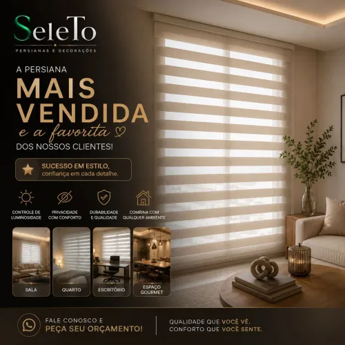 Persianas e espelhos decorativos sob medida 