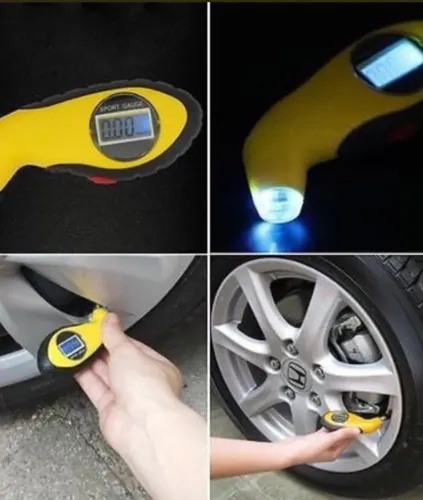 Medidor De Pressão Pneu Digital Para Carro Moto UTV 4x4 Muito Preciso