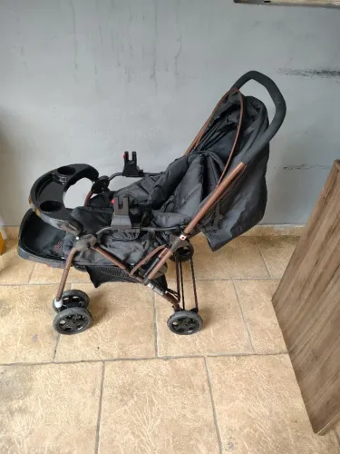 Carrinho de bebe Travel System Cosco Kids, Reverse Duo, 0 a 15kg, Preto Bronze