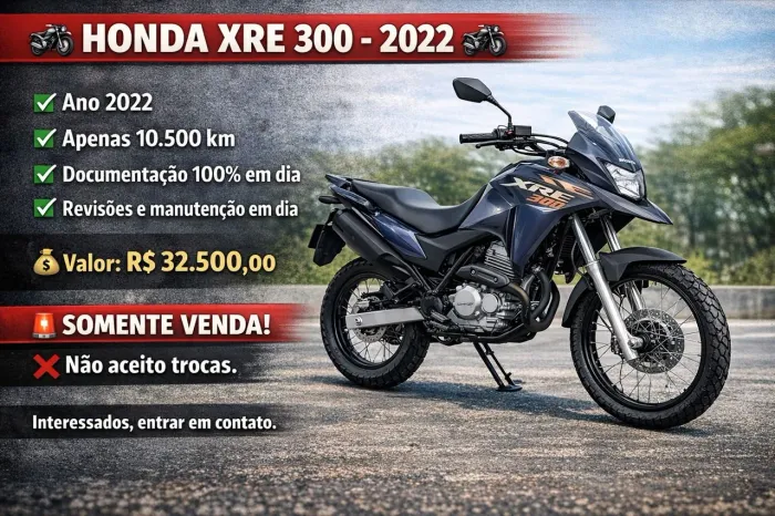 XRE 300 VENDA