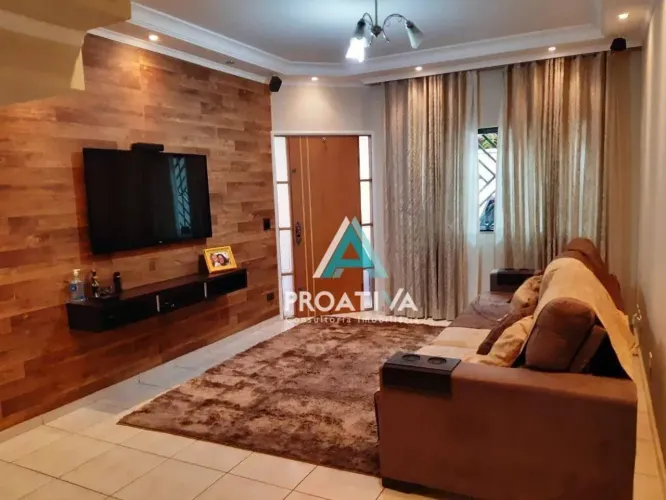 Sobrado com 3 suítes à venda, 137 m²- Parque Jaçatuba - Santo André/SP