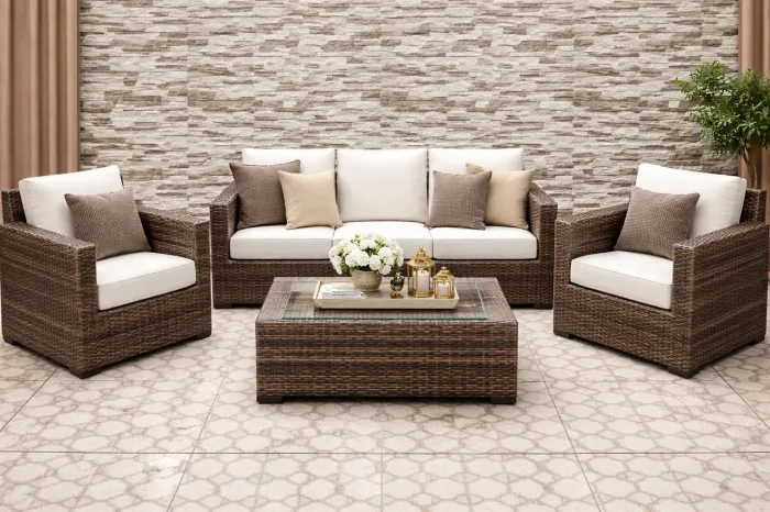 Conjunto fofão sofá e poltronas 