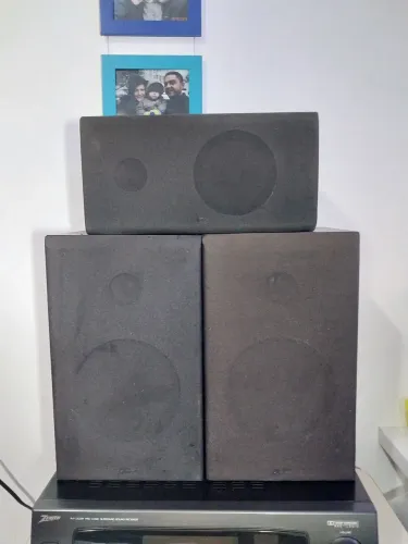 Jogo 3 caixas de som Zenith 30w 8OHM funcionando
