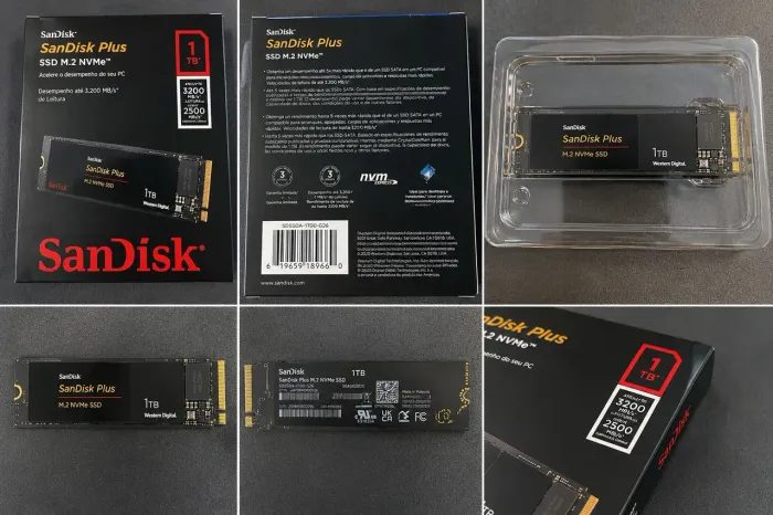 SSD SanDisk Plus 1TB M.2 NVMe PCIe 3.0