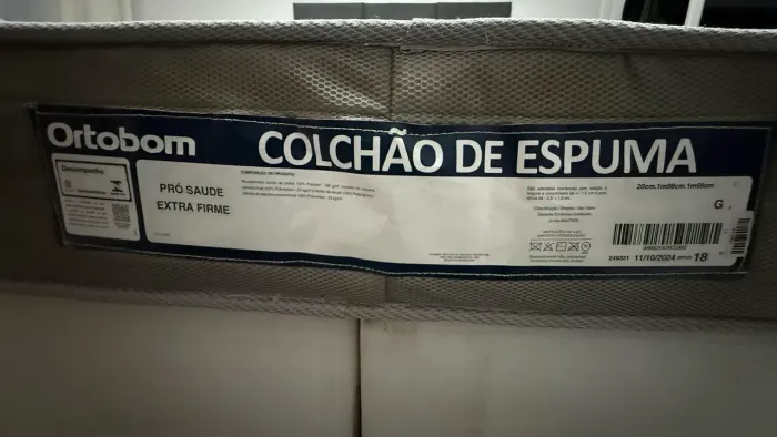Cama King Ortobom Pró Saúde Extra Firme + Box Bipartido