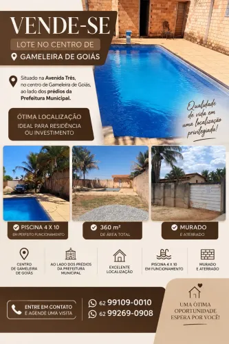 Vende-se lote em gameleira de Goiás