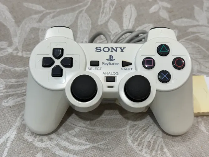 Controle Playstation 2 Ceramic White original Serie A