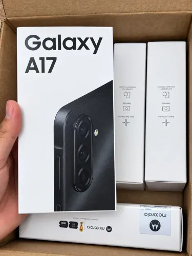 Celular Samsung Galaxy A17, 128GB, 4GB, 50MP Tela 6.7", IP54 - Preto