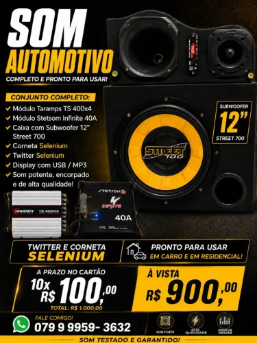 Som automotivo e residencial