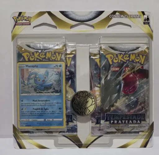 Blister Quádruplo Espada e Escudo 12 - Tempestade Prateada - Manaphy