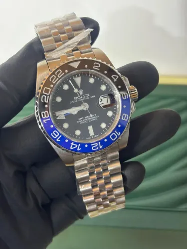 Relógio Rolex GMT master II batgirl base ETA 