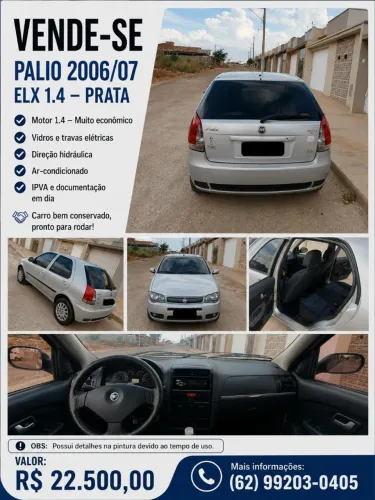 Fiat Palio ELX 1.4 MPI Fire Flex 8V 4P 2007