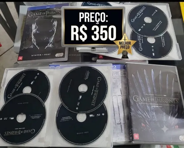 COLEÇÃO GAME OF THRONES EM DVD (LACRADA) 