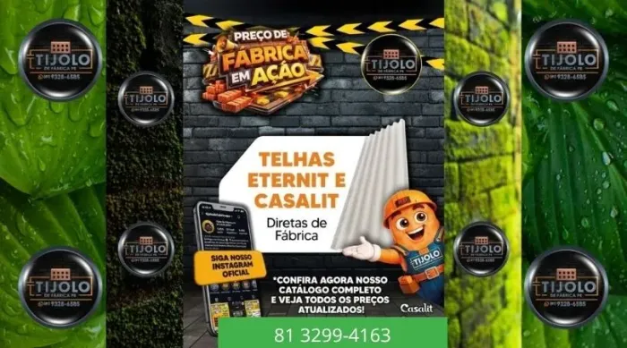 telha fibrocimento 5mm melhor preço 