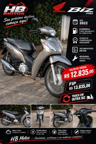 Biz 110 2022. R$12800