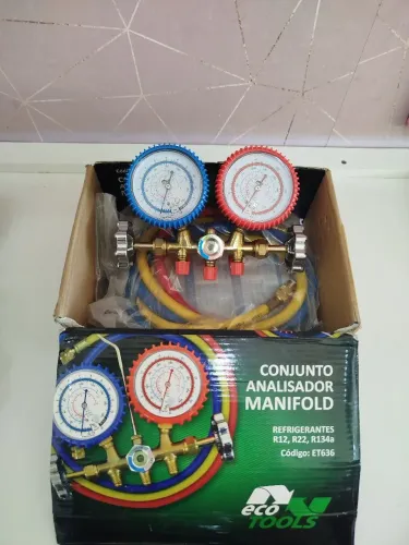 Conjunto analisador manifold refrigerantes R12,R22,R134a