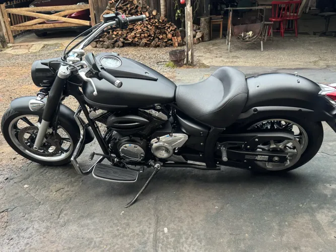 Yamaha Midnight Star 950 Black Fosco Impecável Baixa KM Com Acessórios
