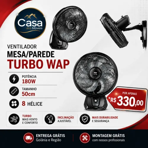 Mesa mesa o parede turbo Wap