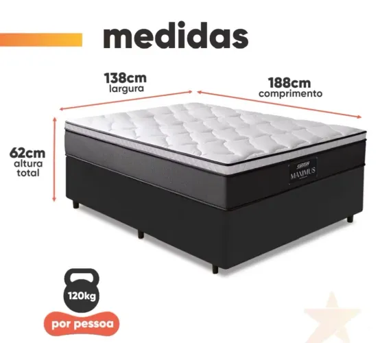 Colchão de casal ortopédico espuma d28 novo