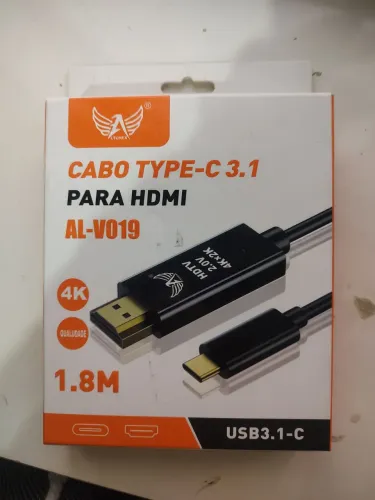 Cabo USB C 3.1 para HDMI 1,8m Altomex AL V019 4K