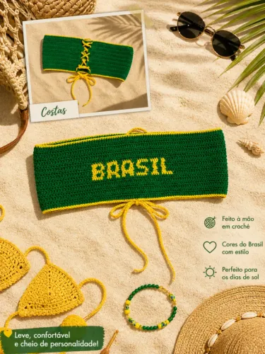 Biquíni Hexa em crochê artesanal premium