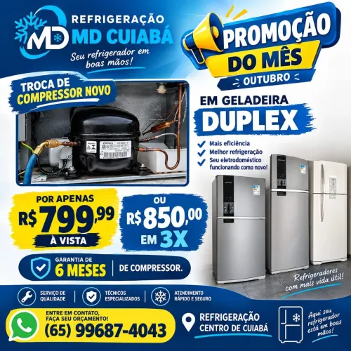 Refrigeração( troca de motor de geladeira)