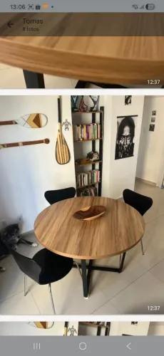 Mesa com 3 cadeiras tok stok