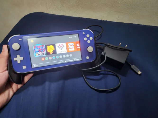 Nintendo switch lite desbloqueado + cartão sd 256gb