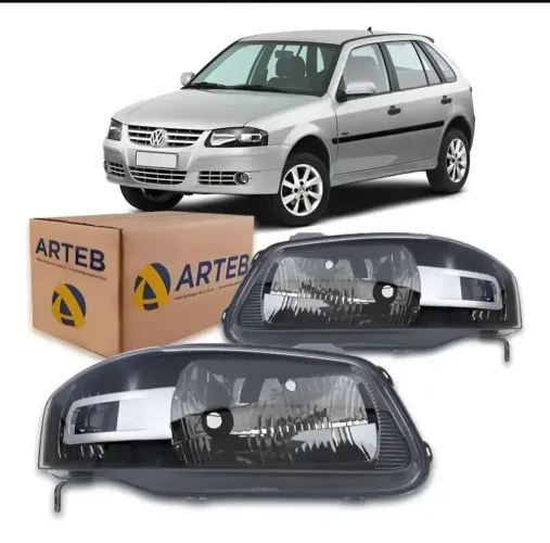 Vendo Par Farol Original Arteb Gol Saveiro Parati G4 Másc Negra