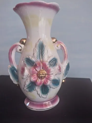 Vaso Ânfora Verde/Rosa (Antiguidade)