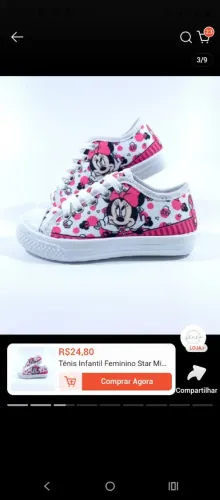Tênis infantil feminino novi